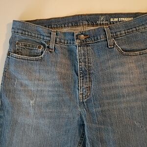George Slim Straight Blue Jeans